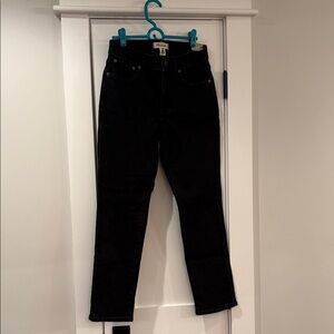 NEW Madewell Black Ankle Jeans Size 25
